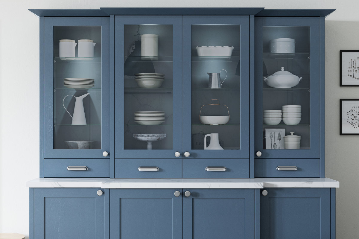 Shaker kitchen display cabinets