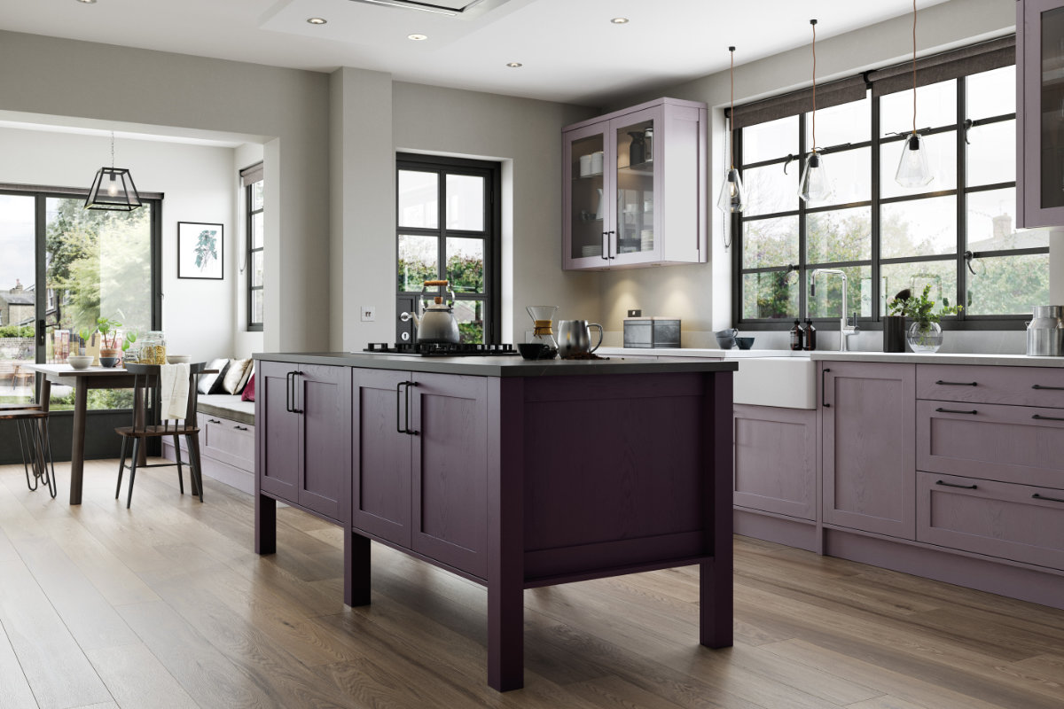 Shaker Kitchen Lavender Grey Shaker Kitchen Lavender Grey