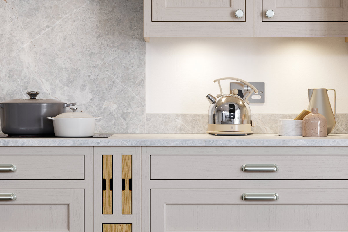 In frame kitchen drawers
