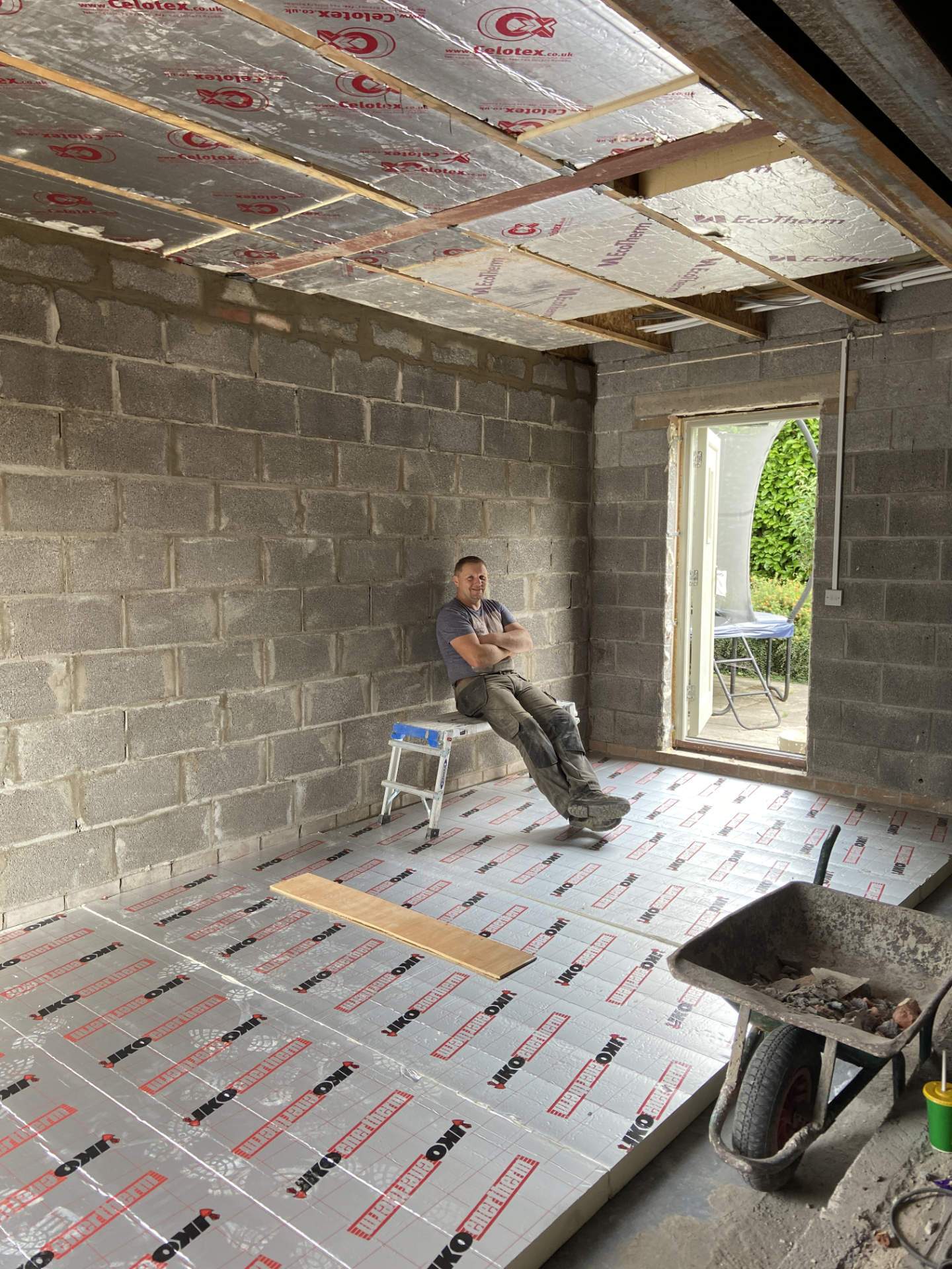 Kitchen extension builds aren't for the feint of heart