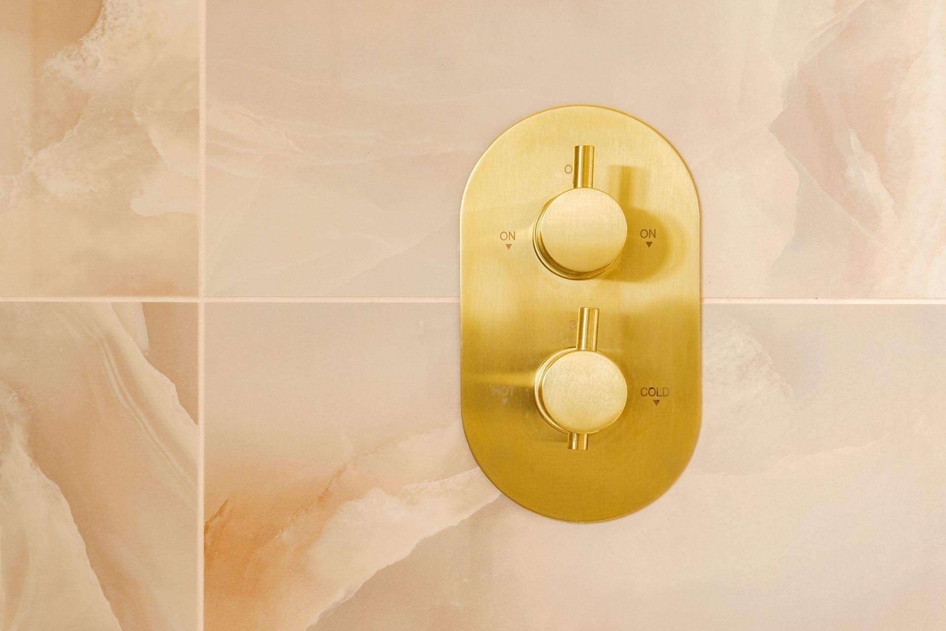 Stylish brass shower mixer