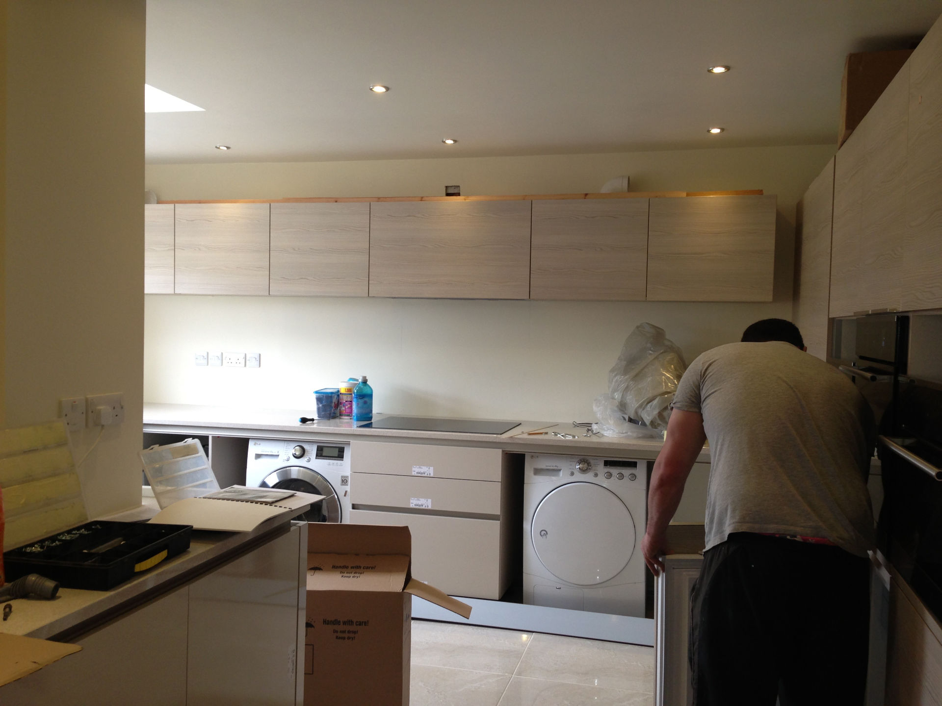 Garage to kitchen conversion Llantwit Major - image 05