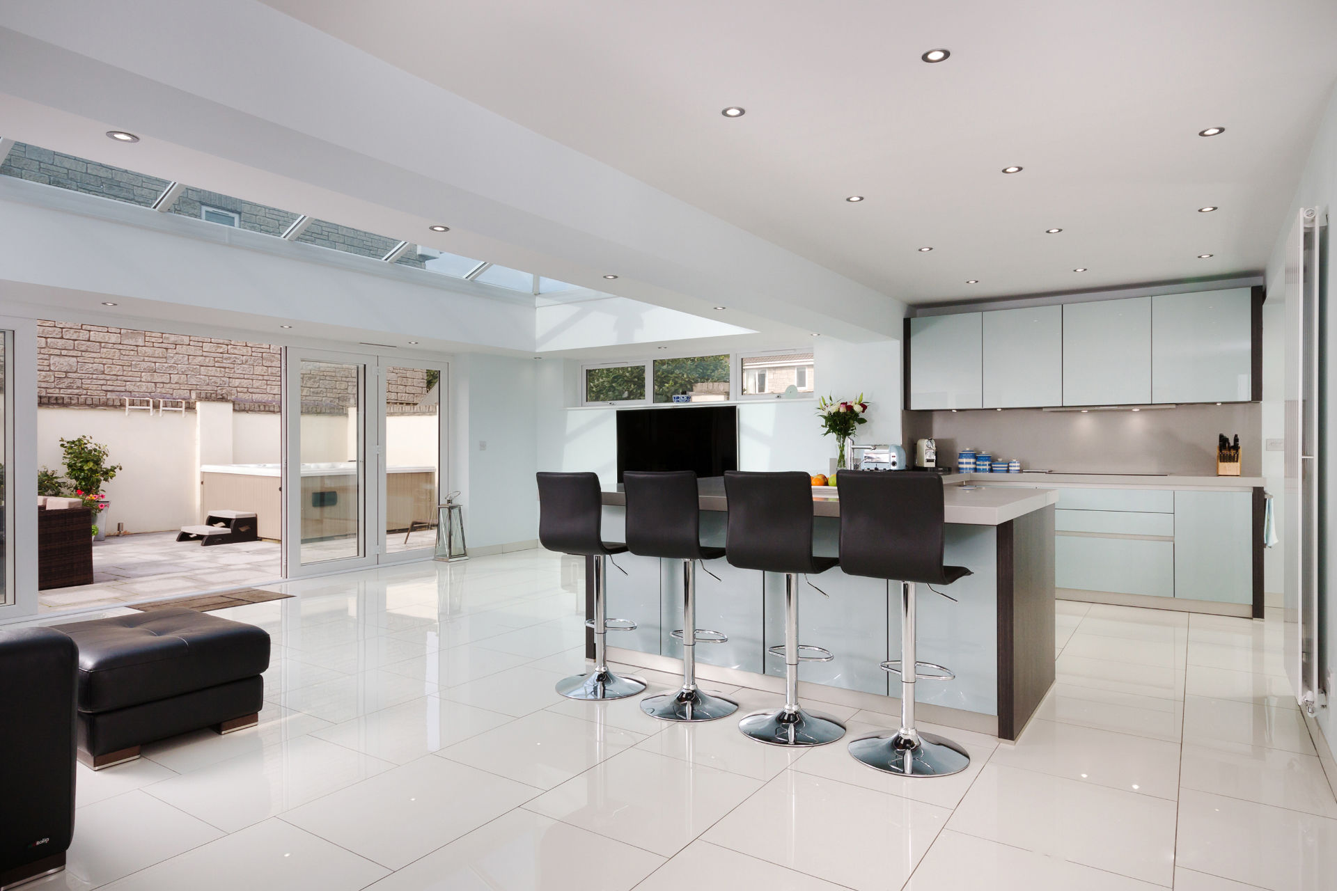 Orangery extension with a German kitchen
