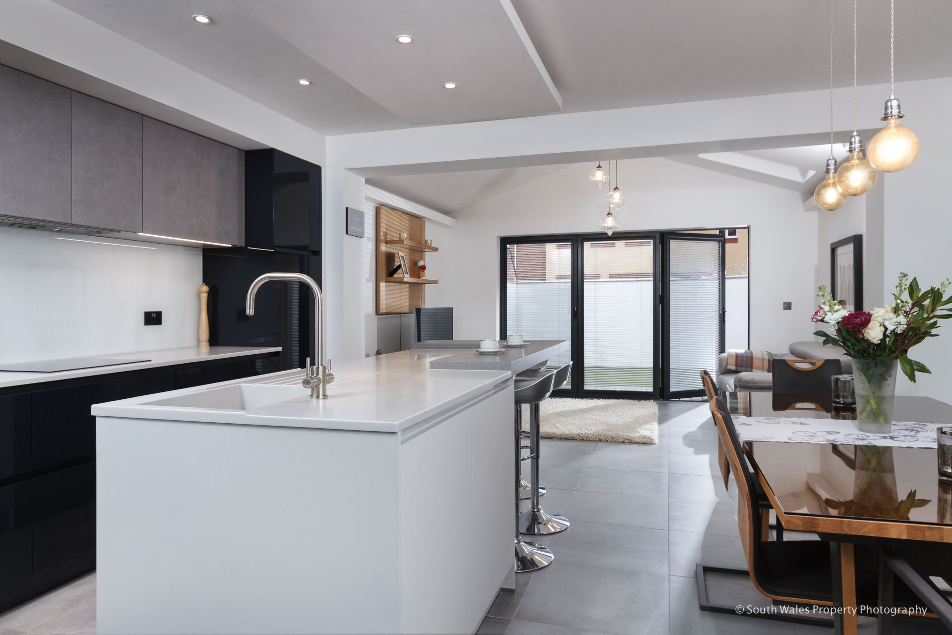 German kitchen in Indigo Blue