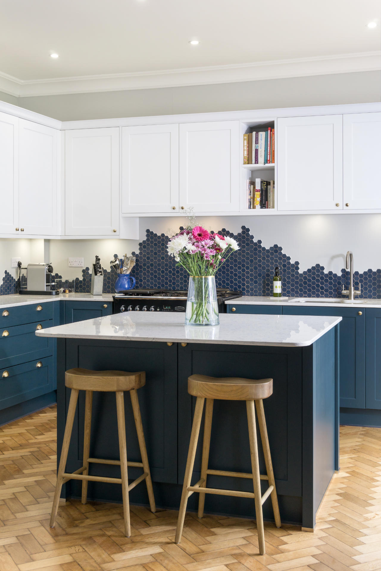 Marine Blue shaker kitchen in Cardiff - image 02