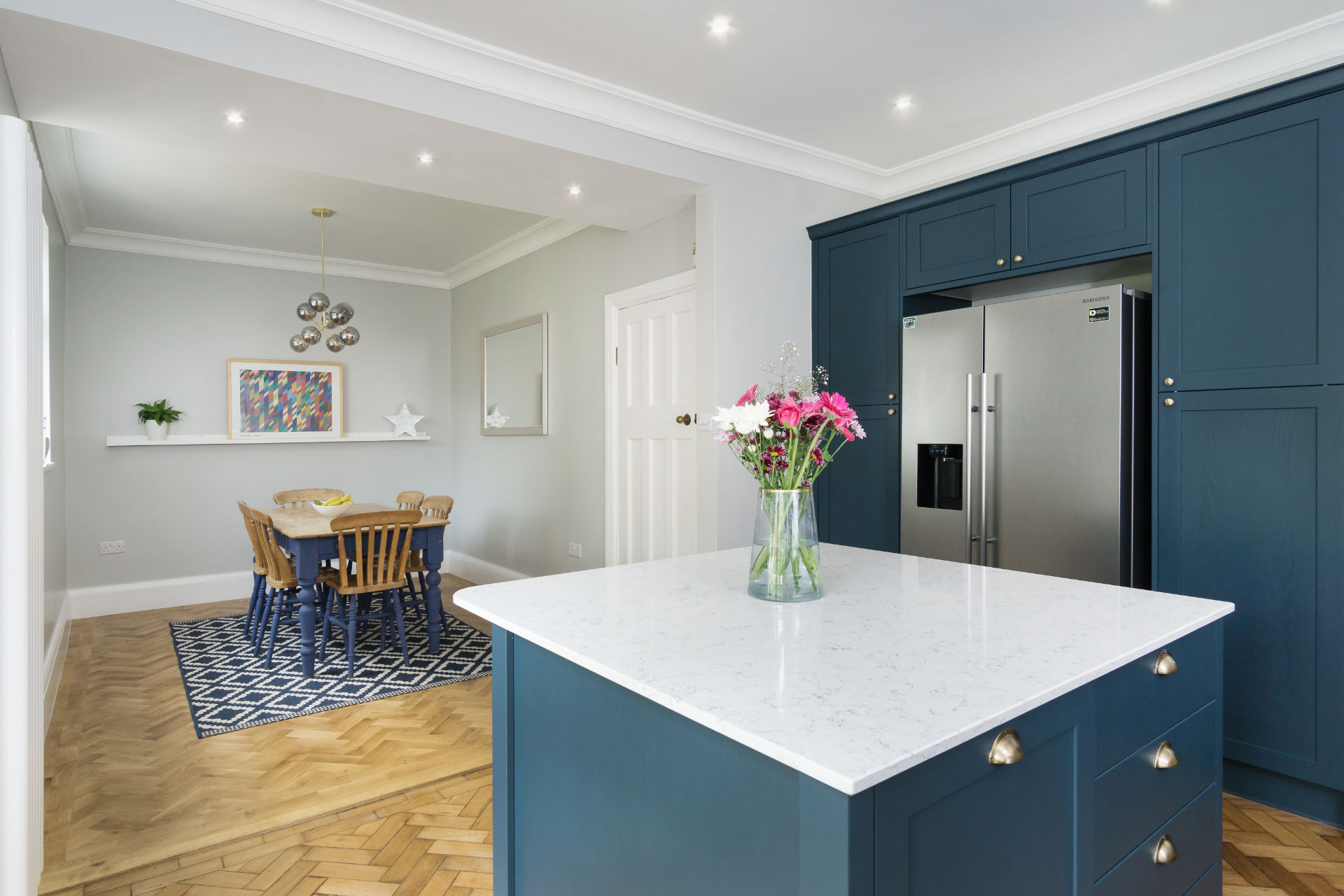 Marine Blue shaker kitchen in Cardiff - image 03