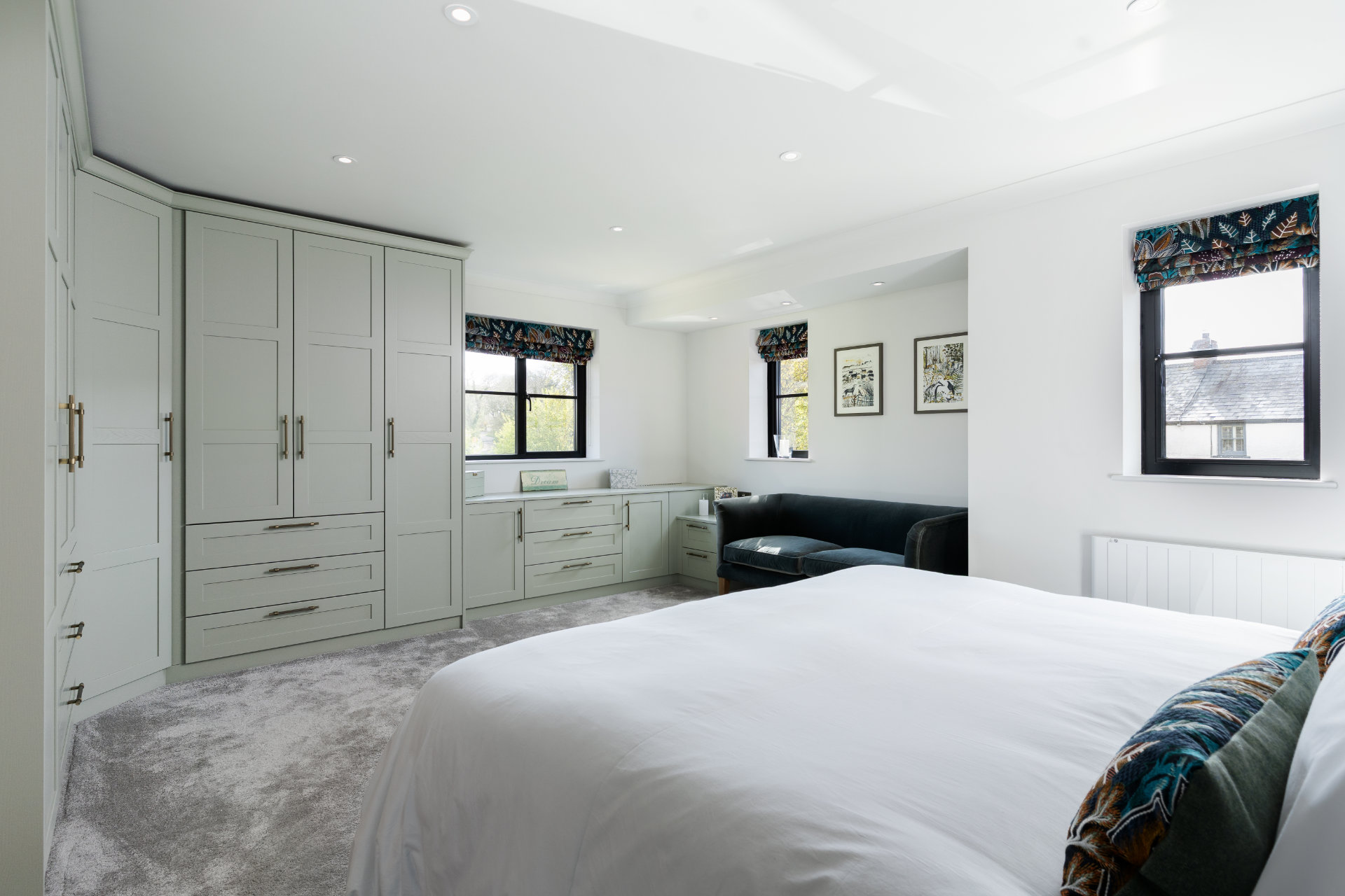 Sage green bedroom Llandow - image 02