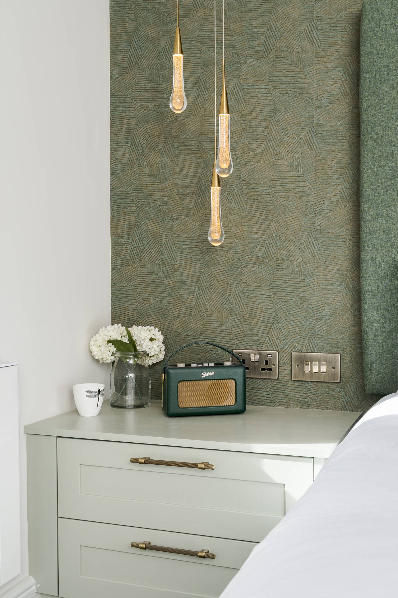Sage green bedroom Llandow - image 05